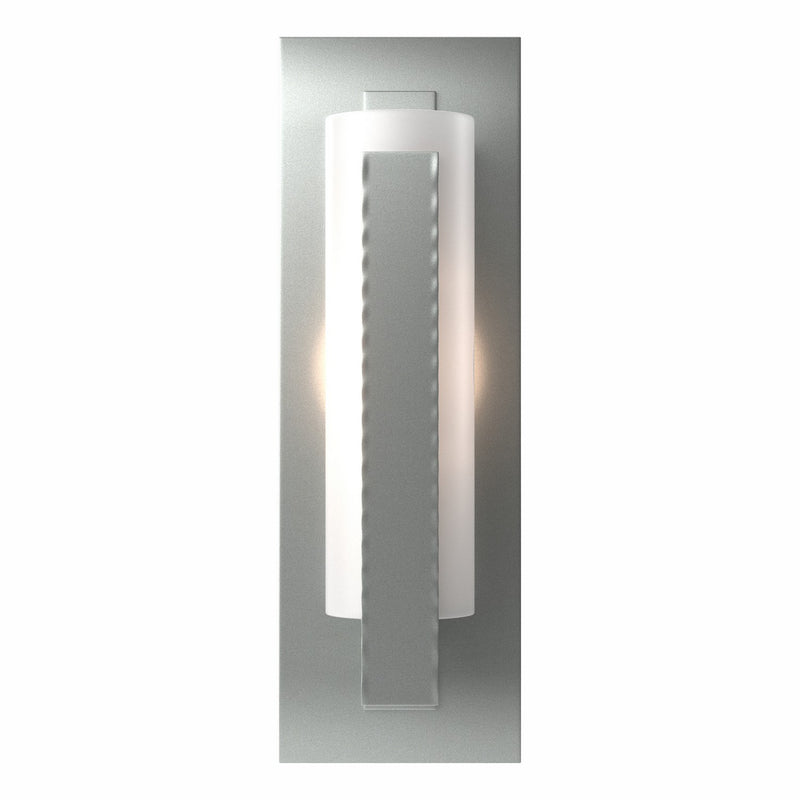 Hubbardton Forge 217185-SKT-82-GG0065 One Light Wall Sconce, Vintage Platinum