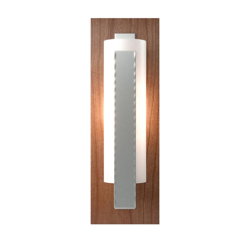 Hubbardton Forge 217186-SKT-82-CH-GG0065 One Light Wall Sconce, Vintage Platinum