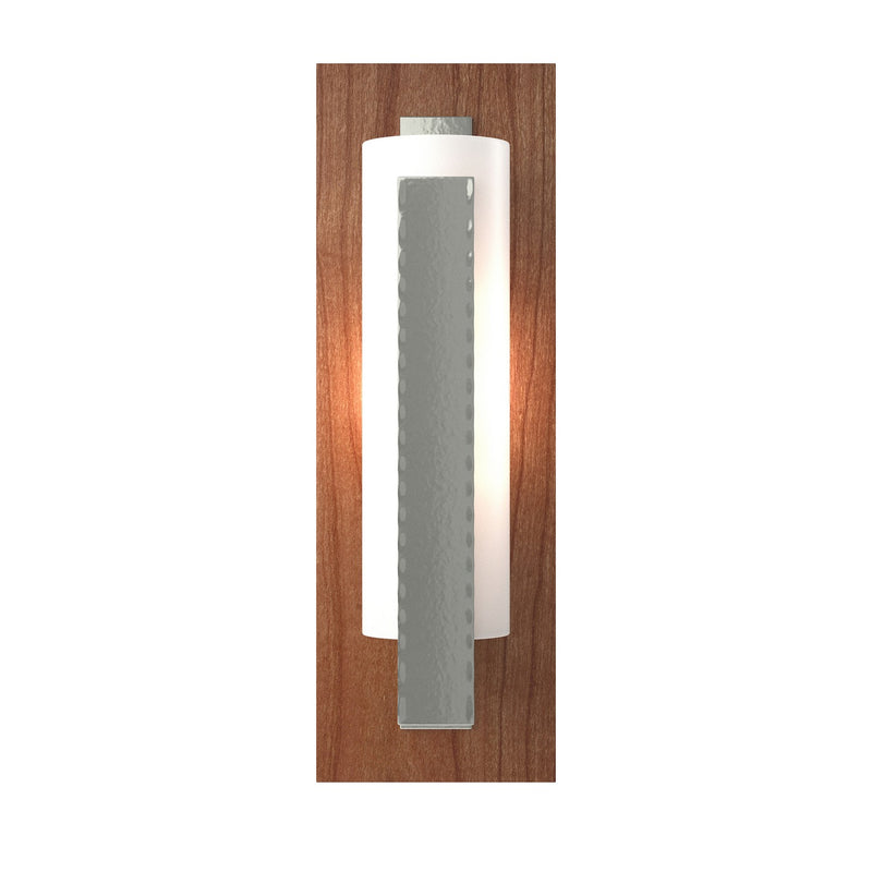 Hubbardton Forge 217186-SKT-85-CH-GG0065 One Light Wall Sconce, Sterling