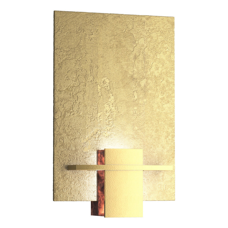Hubbardton Forge 217510-SKT-86-ZB0292 One Light Wall Sconce, Modern Brass
