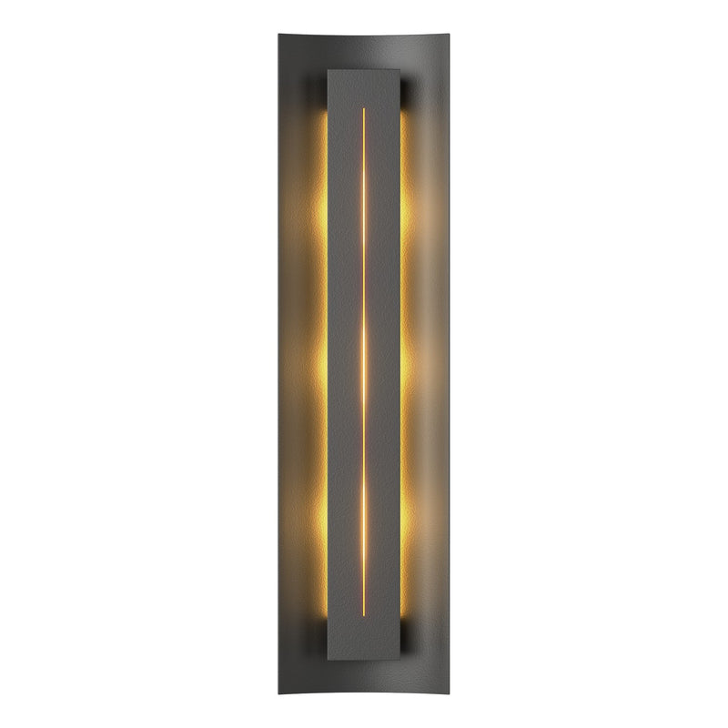 Hubbardton Forge 217635-SKT-10-CC0205 Three Light Wall Sconce, Black
