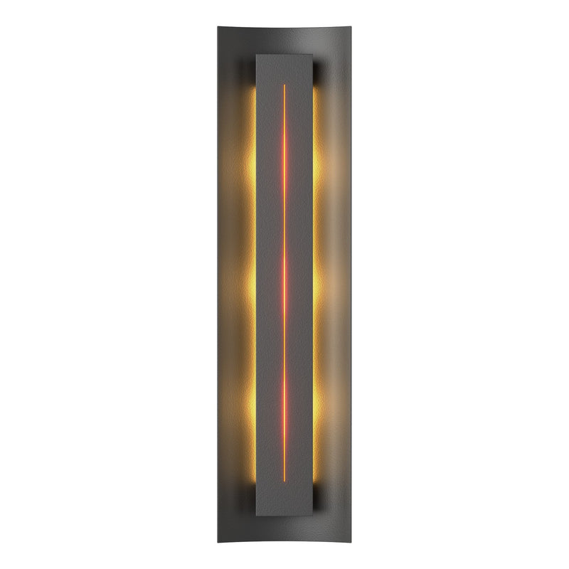 Hubbardton Forge 217635-SKT-10-FF0205 Three Light Wall Sconce, Black