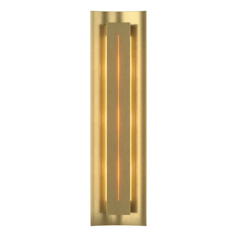 Hubbardton Forge 217635-SKT-86-FF0205 Three Light Wall Sconce, Modern Brass