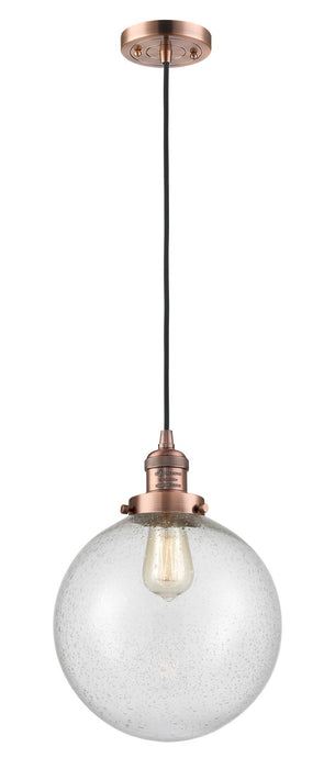 Innovations 201C-AC-G204-10-LED LED Mini Pendant, Antique Copper