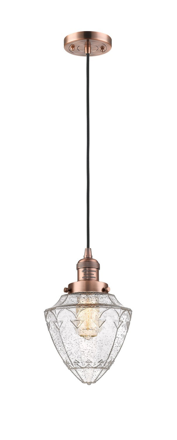 Innovations 201C-AC-G664-7-LED LED Mini Pendant, Antique Copper