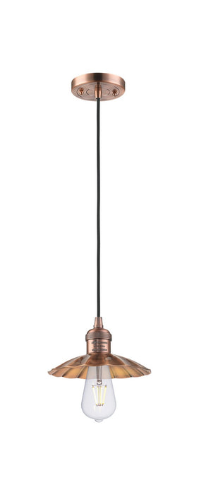 Innovations 201C-AC-M17-AC LED Mini Pendant, Antique Copper
