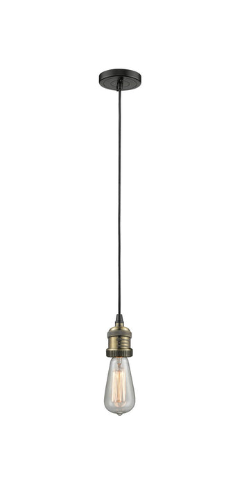 Innovations 201C-BAB One Light Mini Pendant, Black Antique Brass
