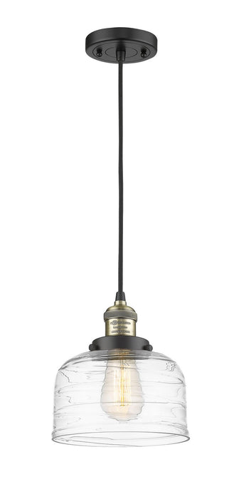 Innovations 201C-BAB-G713 One Light Mini Pendant, Black Antique Brass