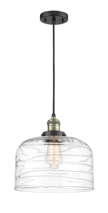 Innovations 201C-BAB-G713-L One Light Mini Pendant, Black Antique Brass