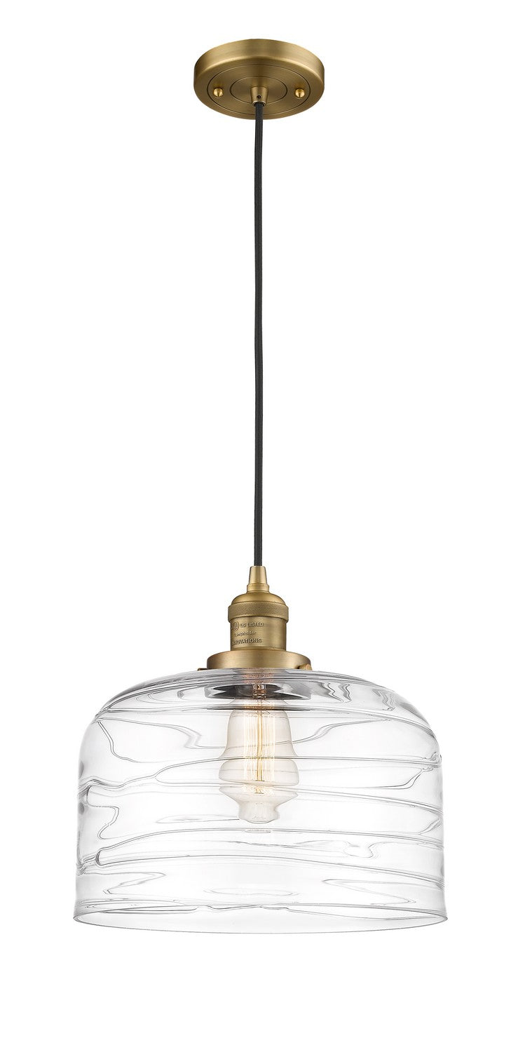 Innovations 201C-BB-G713-L One Light Mini Pendant, Brushed Brass