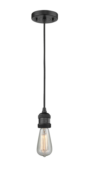 Innovations 201C-BK One Light Mini Pendant, Matte Black