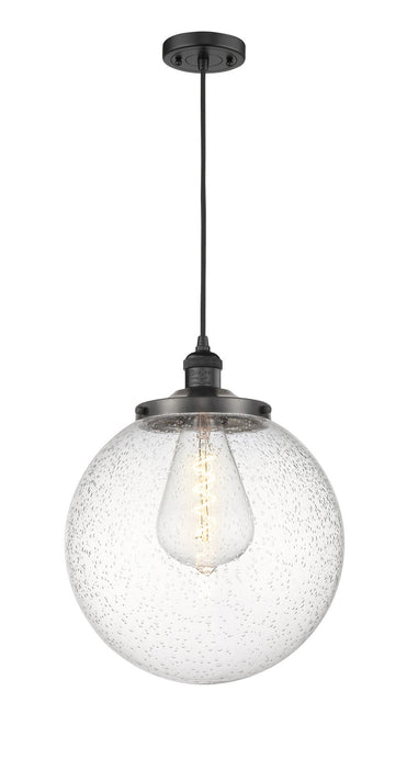 Innovations 201C-BK-G204-14 One Light Mini Pendant, Matte Black