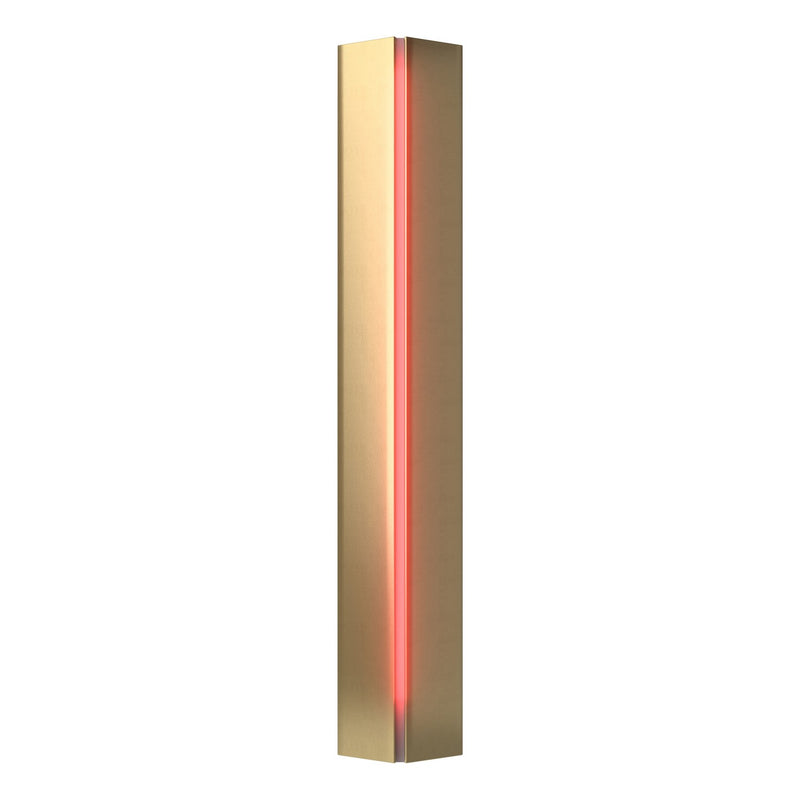 Hubbardton Forge 217650-SKT-86-RR0202 Three Light Wall Sconce, Modern Brass
