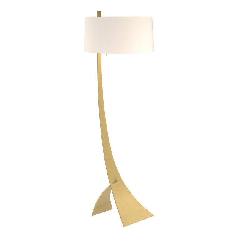 Hubbardton Forge 232666-SKT-86-SE1995 One Light Floor Lamp, Modern Brass