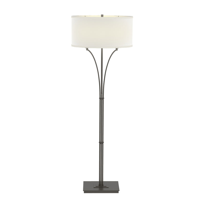 Hubbardton Forge 232720-SKT-07-SF1914 Two Light Floor Lamp, Dark Smoke