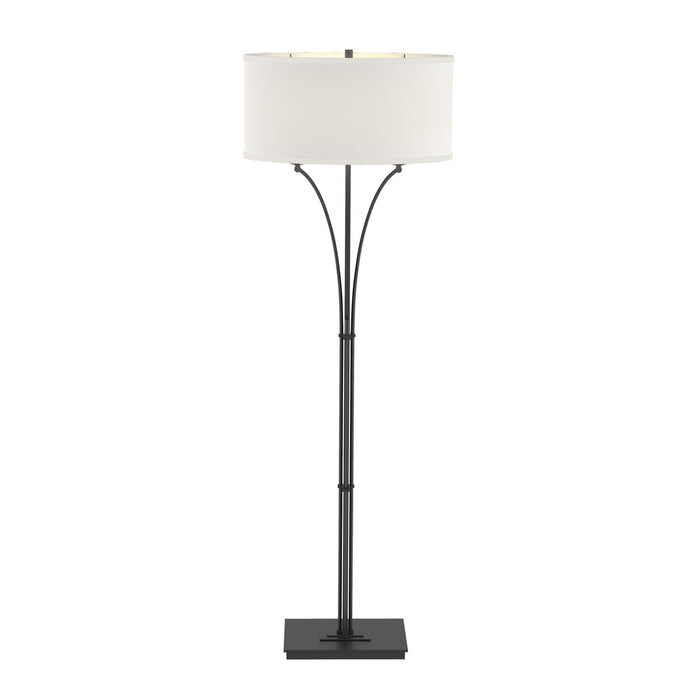 Hubbardton Forge 232720-SKT-10-SF1914 Two Light Floor Lamp, Black