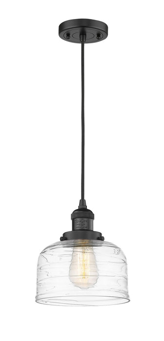 Innovations 201C-BK-G713 One Light Mini Pendant, Matte Black