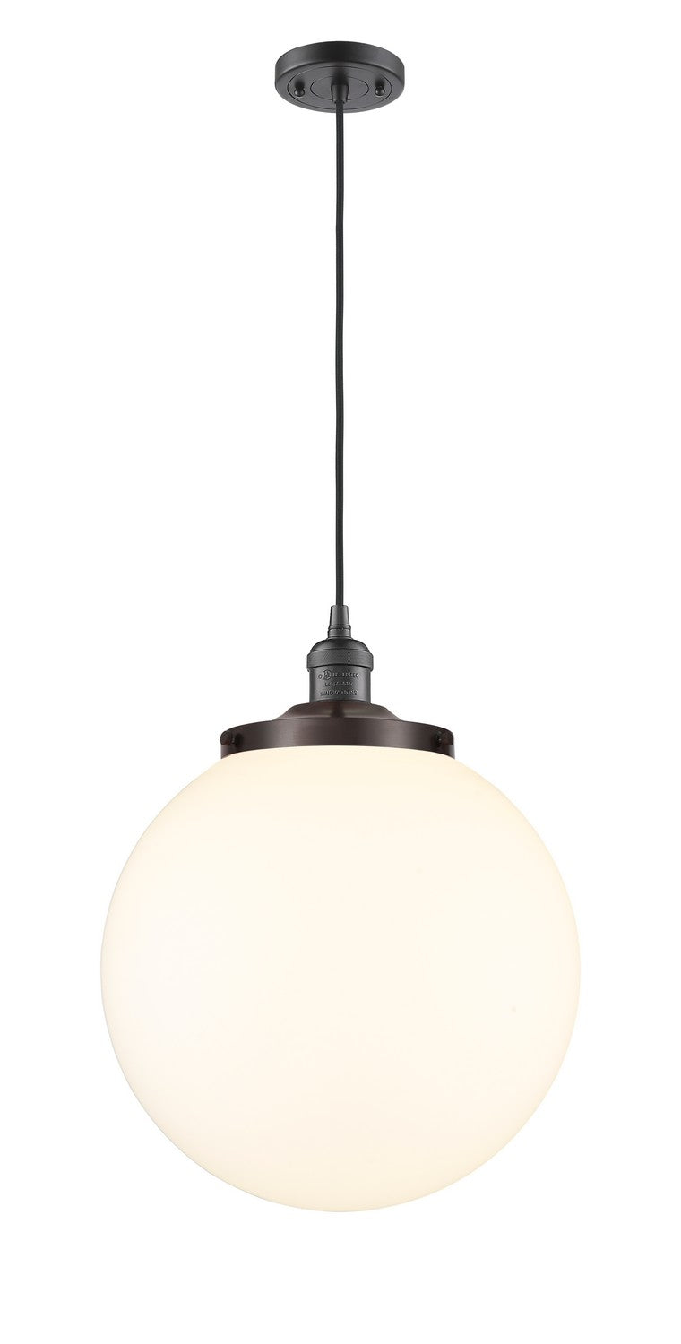 Innovations 201C-OB-G201-14 One Light Mini Pendant, Oil Rubbed Bronze