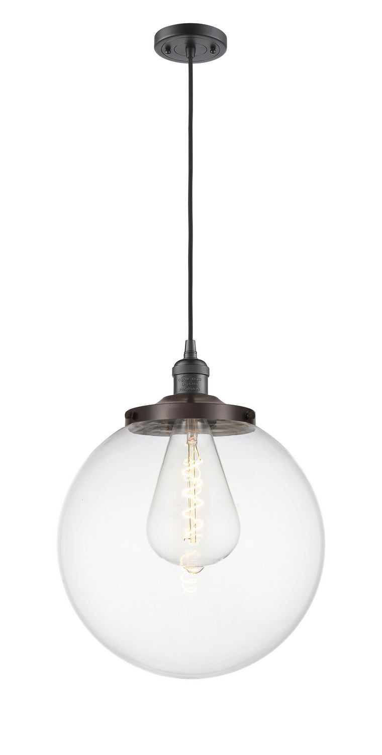 Innovations 201C-OB-G202-14 One Light Mini Pendant, Oil Rubbed Bronze