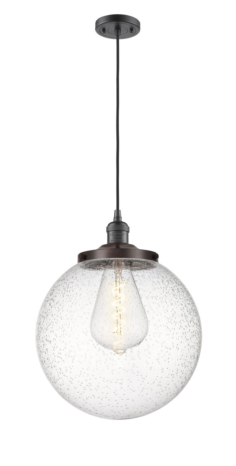 Innovations 201C-OB-G204-14 One Light Mini Pendant, Oil Rubbed Bronze