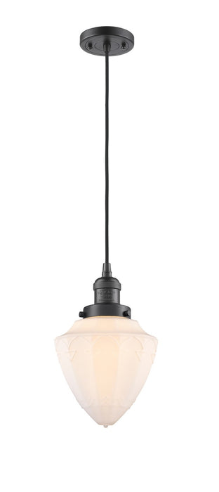 Innovations 201C-OB-G661-7 One Light Mini Pendant, Oil Rubbed Bronze
