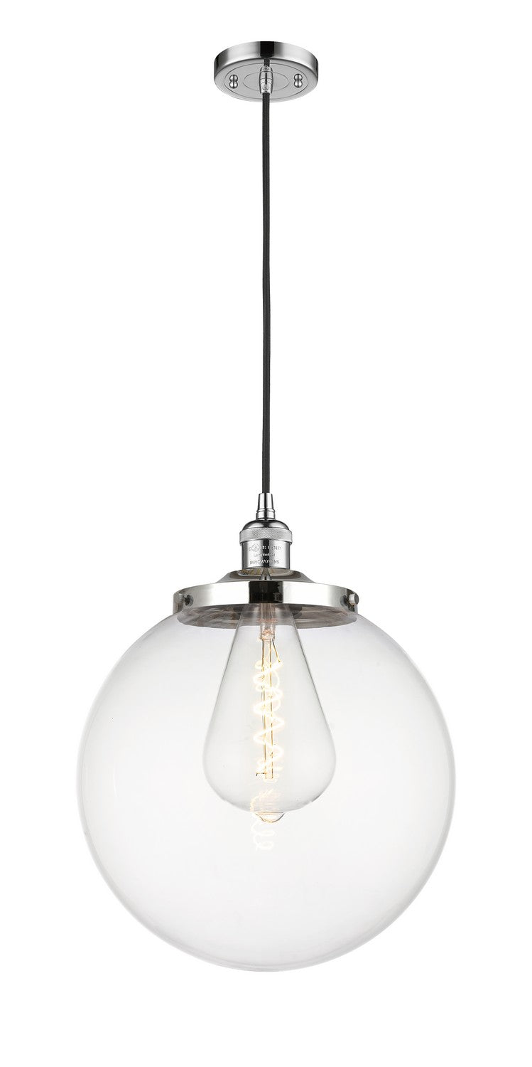 Innovations 201C-PC-G202-14 One Light Mini Pendant, Polished Chrome