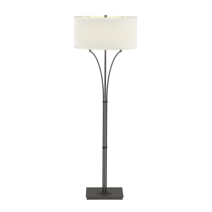 Hubbardton Forge 232720-SKT-20-SF1914 Two Light Floor Lamp, Natural Iron