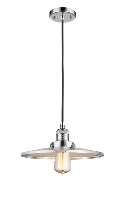 Innovations 201C-PC-MFR-PC-12 One Light Mini Pendant, Polished Chrome