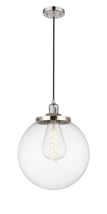 Innovations 201C-PN-G202-14 One Light Mini Pendant, Polished Nickel