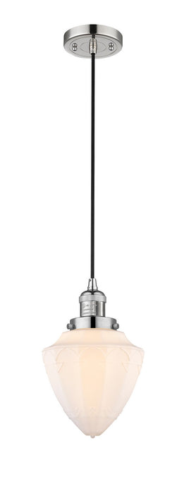 Innovations 201C-PN-G661-7 One Light Mini Pendant, Polished Nickel