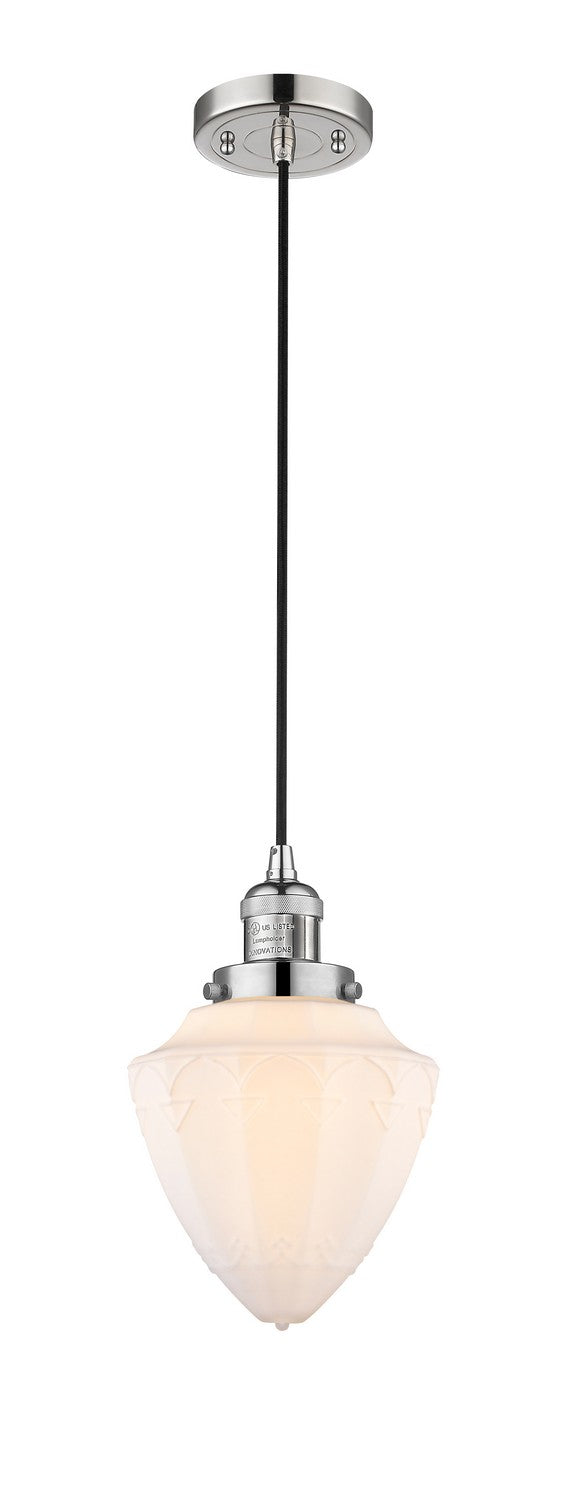 Innovations 201C-PN-G661-7-LED LED Mini Pendant, Polished Nickel