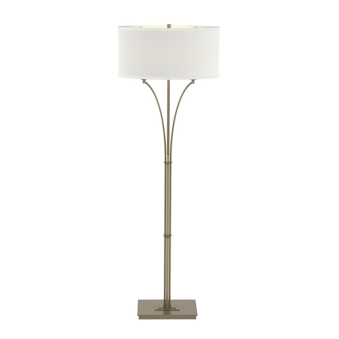 Hubbardton Forge 232720-SKT-84-SF1914 Two Light Floor Lamp, Soft Gold