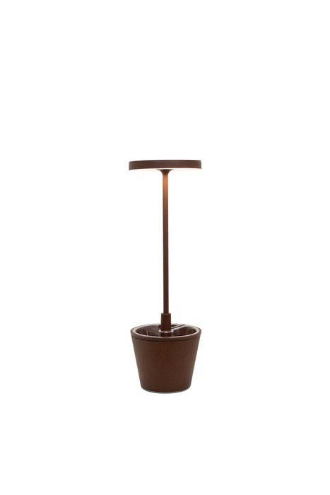 Zafferano LD0420R4 LED Table Lamp, Rust