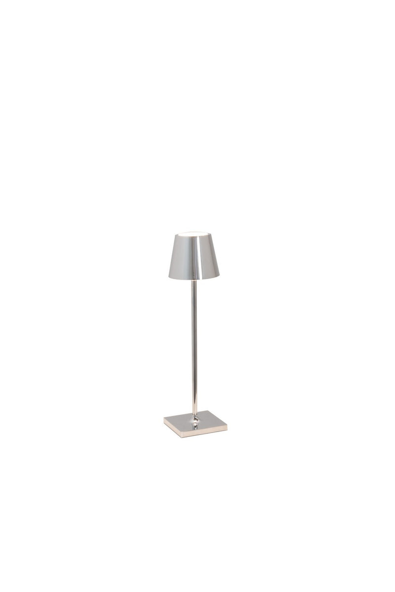 Zafferano LD0490C3 LED Table Lamp, Chrome