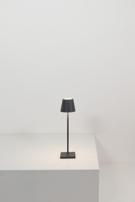 Zafferano LD0490D3 LED Table Lamp, Black