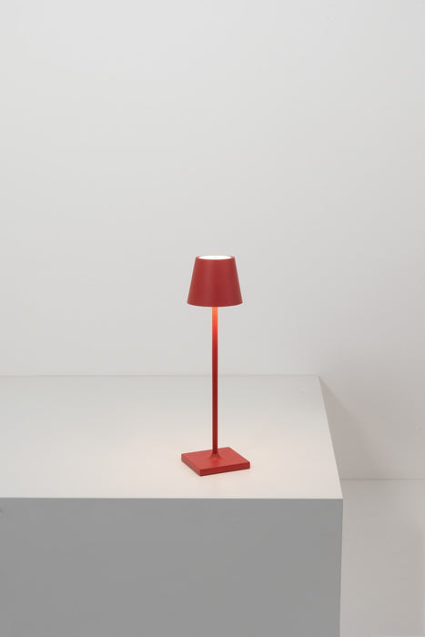 Zafferano LD0490F3 LED Table Lamp, Red