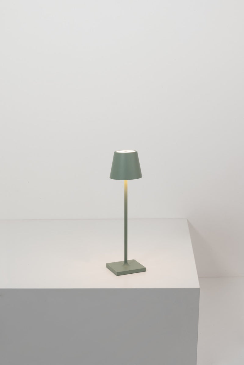 Zafferano LD0490G3 LED Table Lamp, Sage