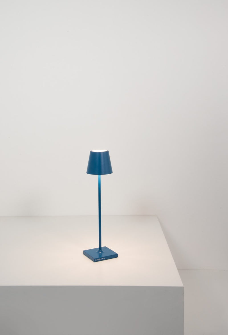 Zafferano LD0490K3 LED Table Lamp, Capri Blue