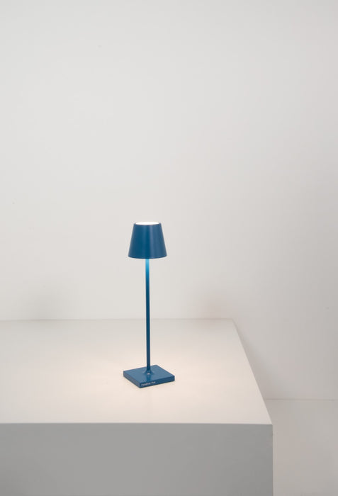 Zafferano LD0490K3 LED Table Lamp, Capri Blue