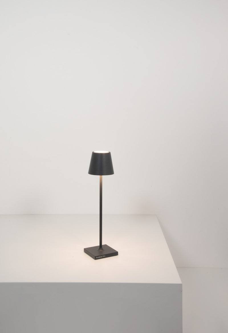Zafferano LD0490N3 LED Table Lamp, Dark Grey