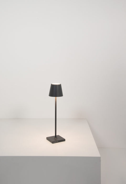Zafferano LD0490N3 LED Table Lamp, Dark Grey