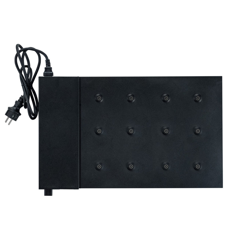 Zafferano LD0490RP 12-Lamp Charging Carpet, Black