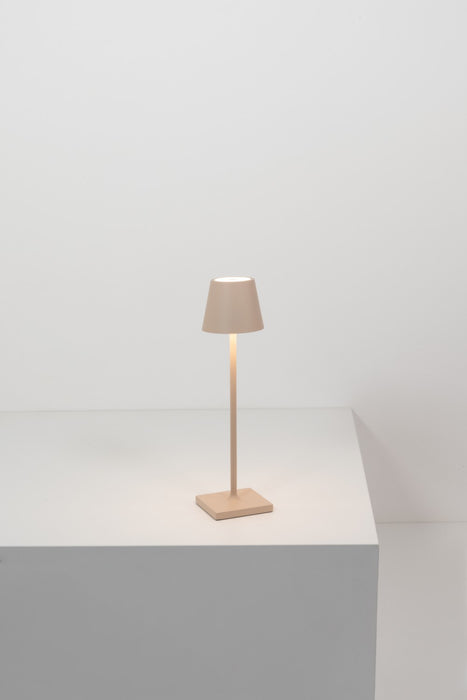 Zafferano LD0490S3 LED Table Lamp, Sand