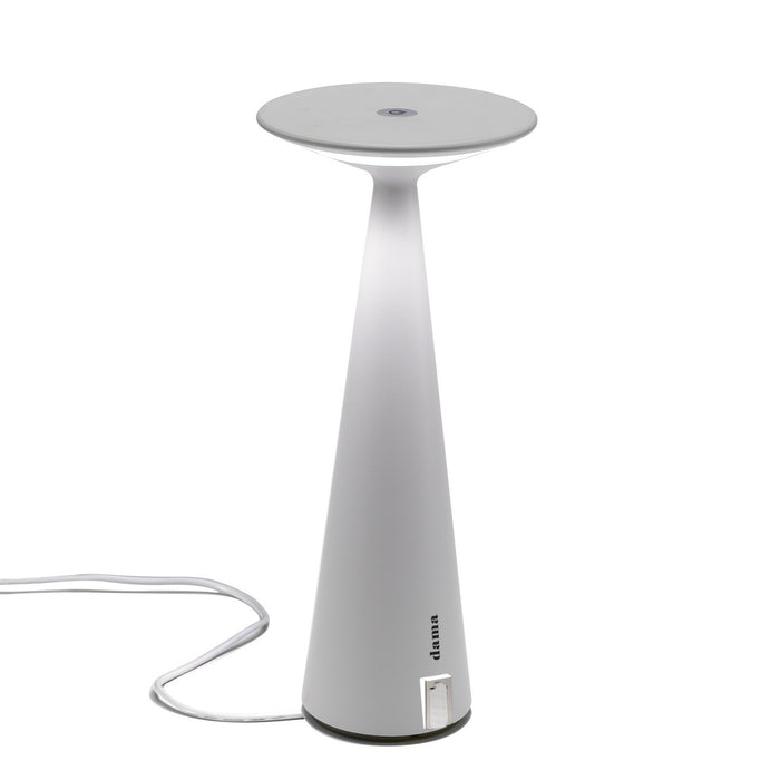 Zafferano LD0611B3 LED Table Lamp, White