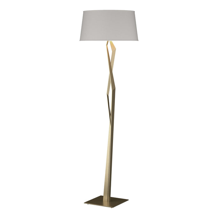 Hubbardton Forge 232850-SKT-84-SE2011 One Light Floor Lamp, Soft Gold