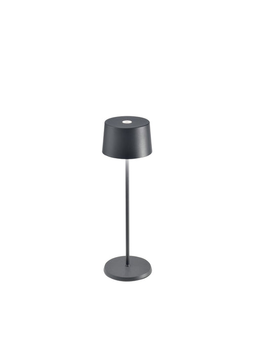 Zafferano LD0850N4 LED Table Lamp, Dark Grey