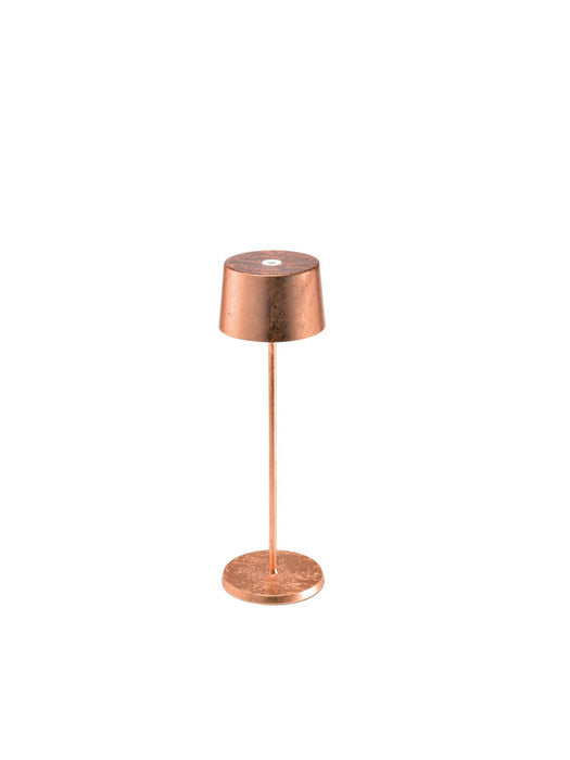 Zafferano LD0850RFR LED Table Lamp, Copper leaf
