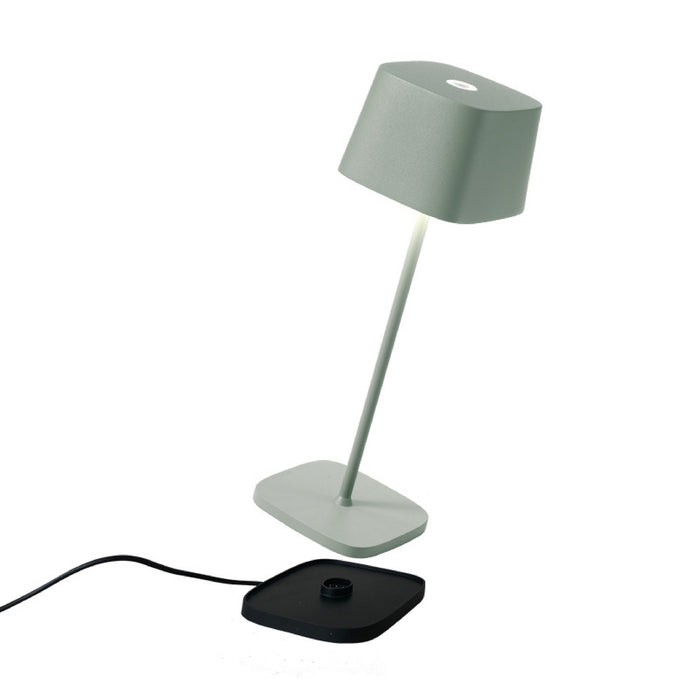 Zafferano LD0870G4 LED Table Lamp, Sage