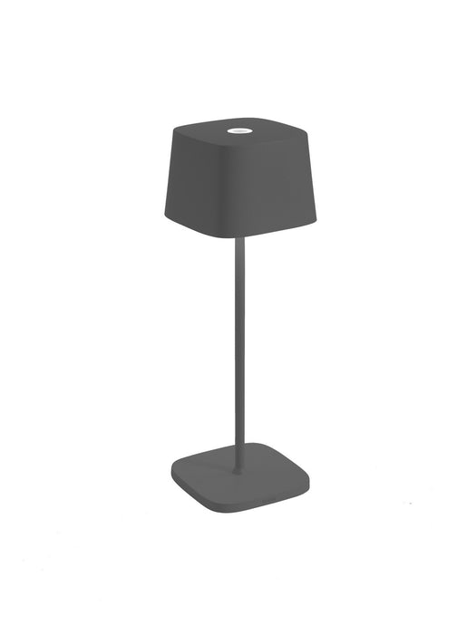 Zafferano LD0870N4 LED Table Lamp, Dark Grey