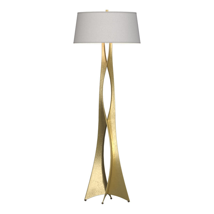 Hubbardton Forge 233070-SKT-86-SE2202 One Light Floor Lamp, Modern Brass